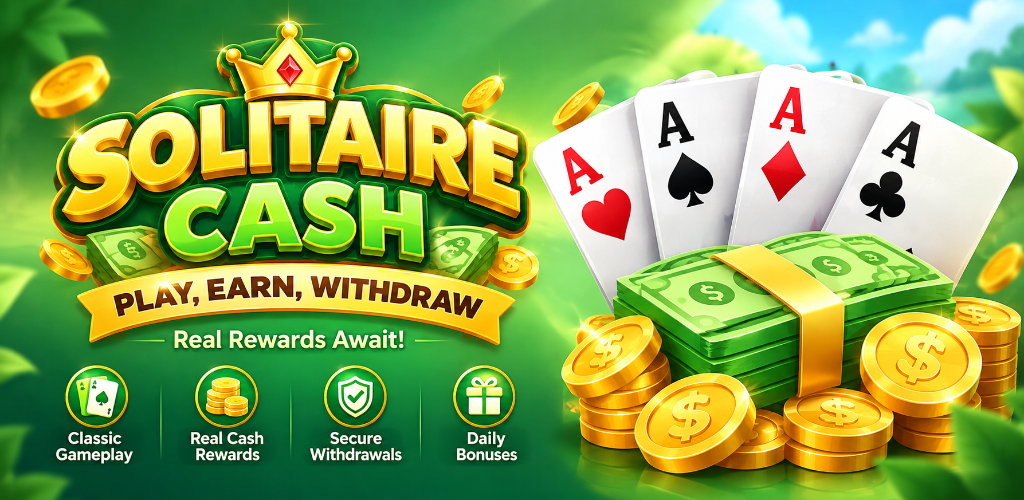 Solitaire Win Clash promotional feature graphic